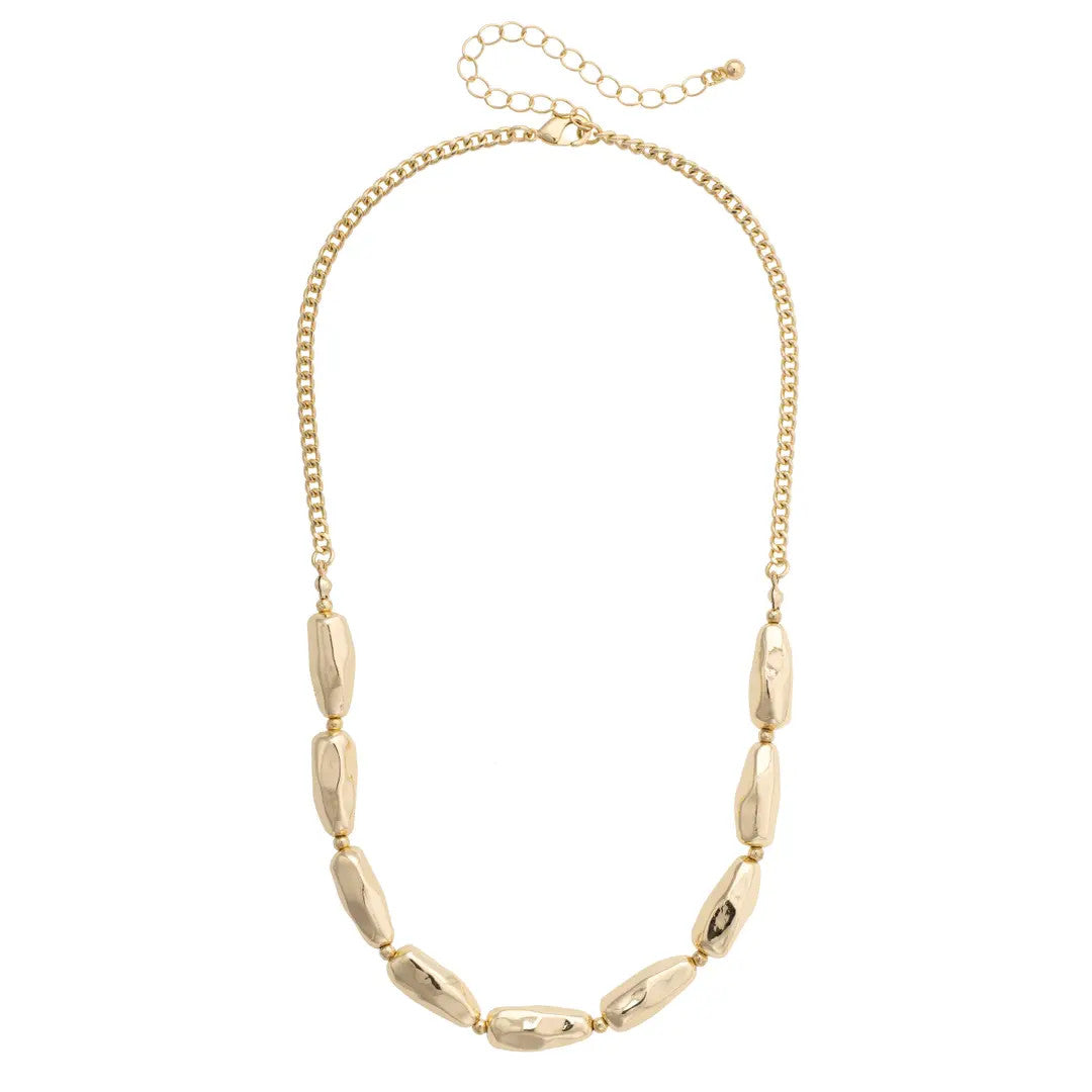 Canvas Libby Molten Necklace - Shiny Gold