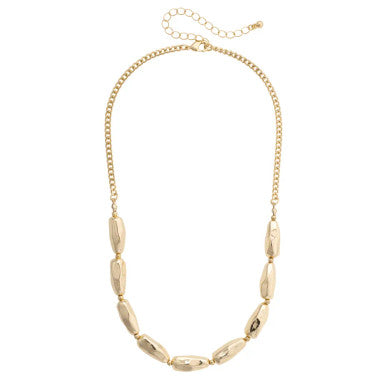 Canvas Libby Molten Necklace - Shiny Gold
