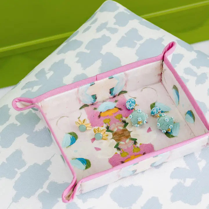 Laura Park Monet's Garden Pink Snap Tray
