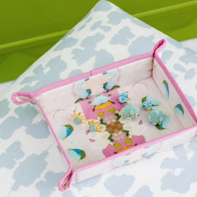 Laura Park Monet's Garden Pink Snap Tray