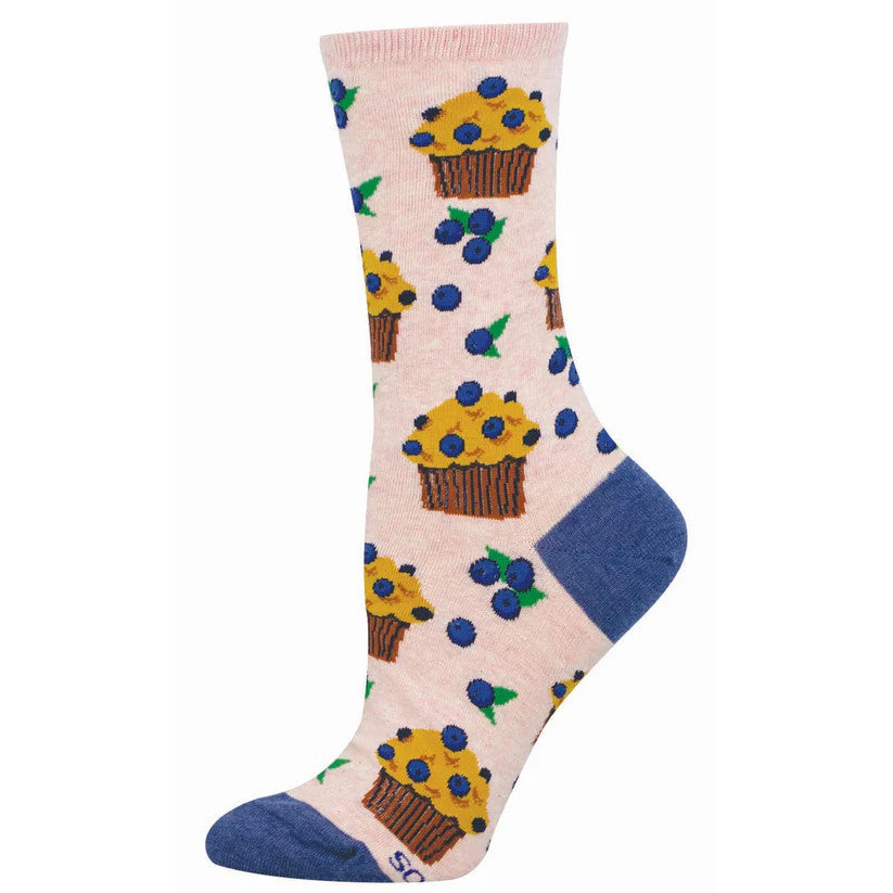 Socksmith Women's Berry Tasty Muffins Sock - Pink Heather