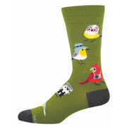 Socksmith Men's Bird Is the Nerd Sock