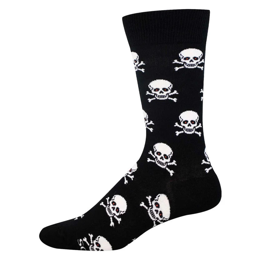 Socksmith Men's Skull and Bones Club Sock