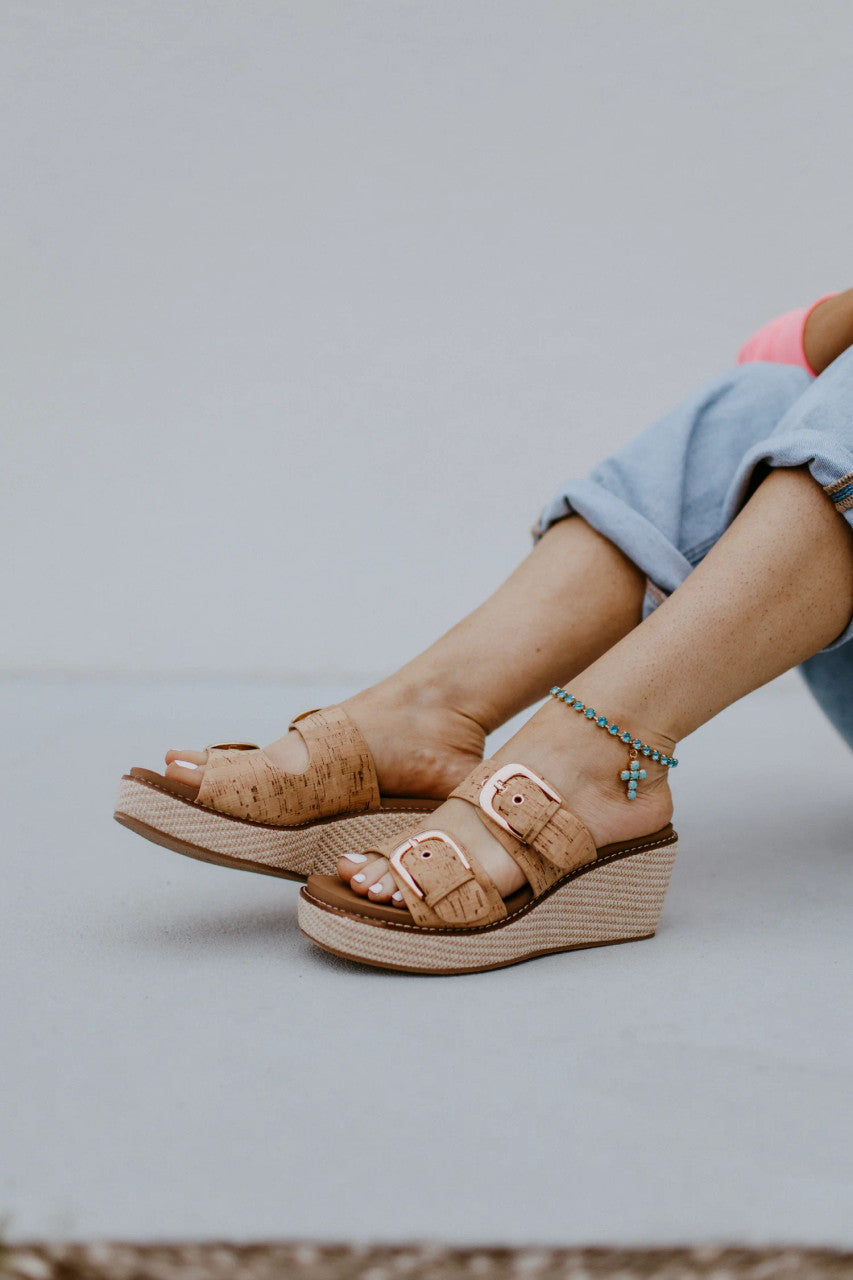Corkys Manifest Women’s Wedge Sandals - Cork