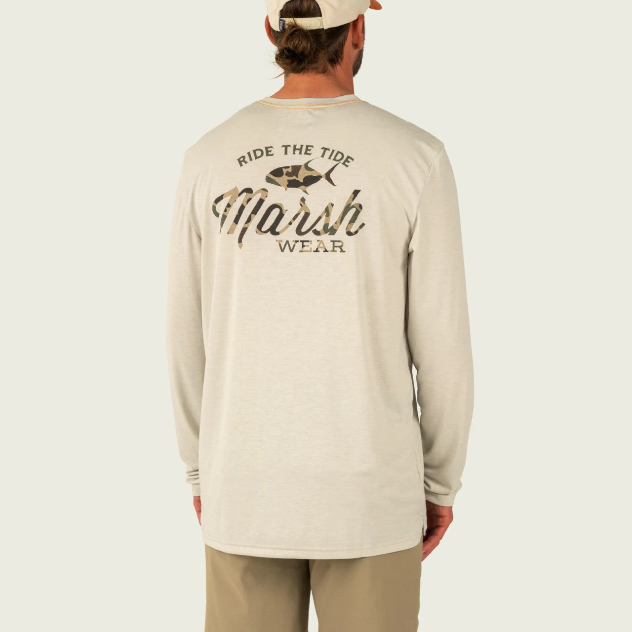 Marsh Wear Men's Buxton Performance Crew - Stone Heather