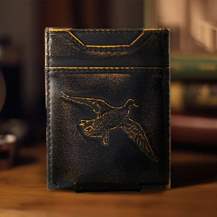 Zep-Pro Mallard Burnished Leather Magnetic Front Pocket Wallet
