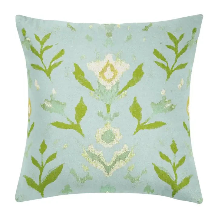 Laura Park Petal Garden Aqua Decorative Pillow