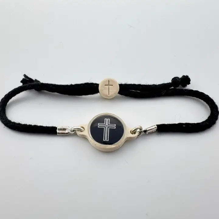 Tap To Pray Survivor Series Handmade Bracelet - Onyx