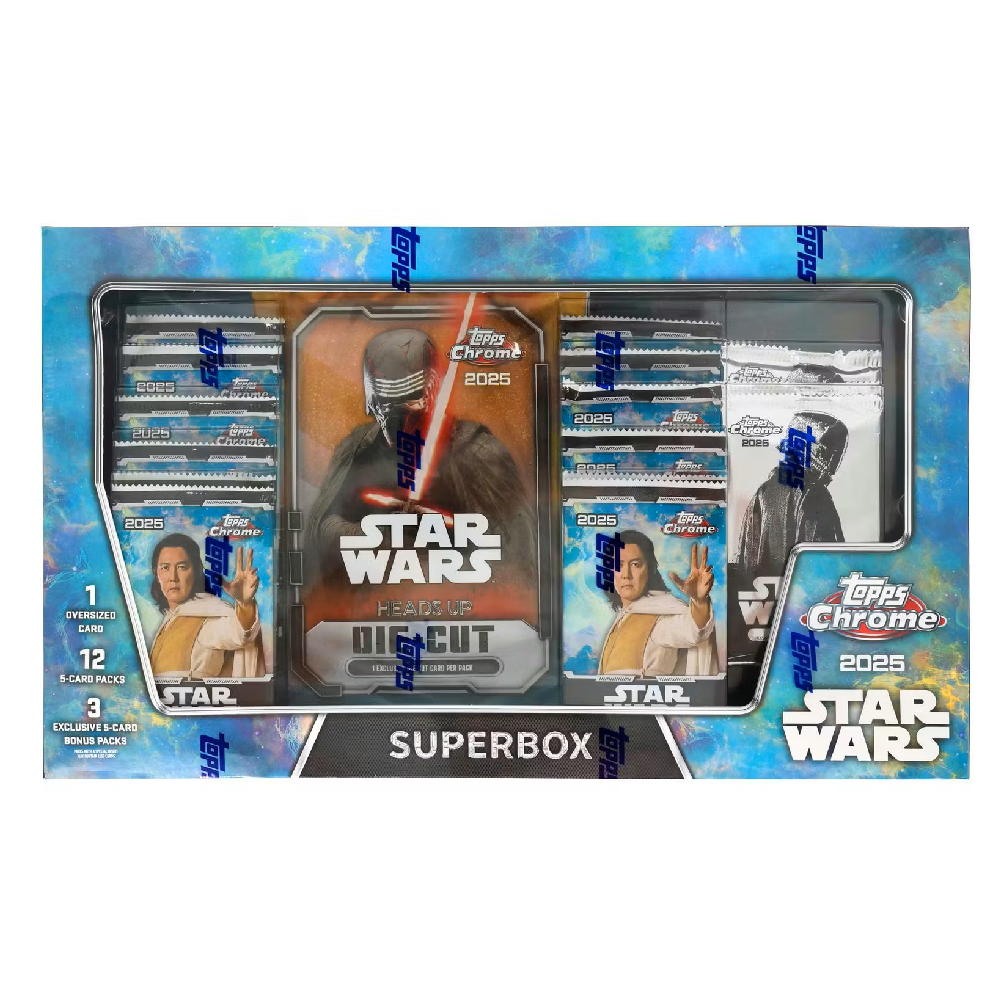 Topps Star Wars Chrome Trading Cards Hobby Box 2025