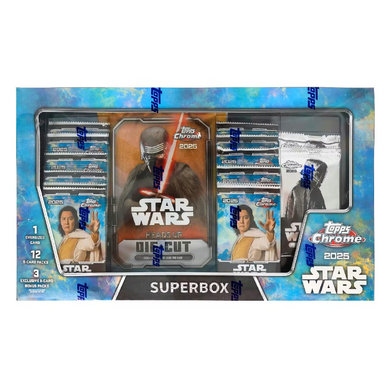 Topps Star Wars Chrome Trading Cards Hobby Box 2025