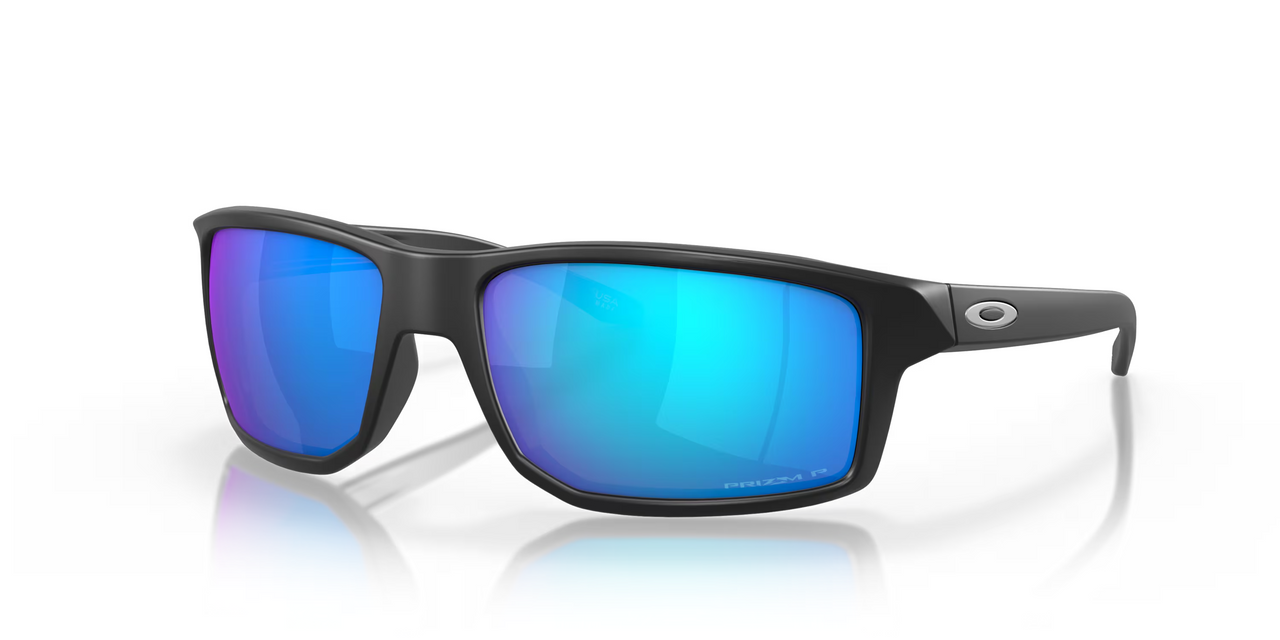 Oakley Gibston Sunglasses - Matte Black Frame / Prizm Sapphire Iridium Lenses