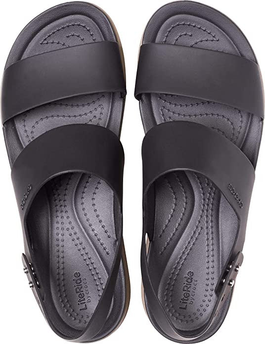 Crocs Women's Brooklyn Low Wedge - Black/Mushroom
