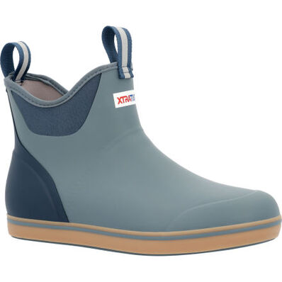 XTRATUF Men's 6 Inch Ankle Deck Boot - Stormy Blue