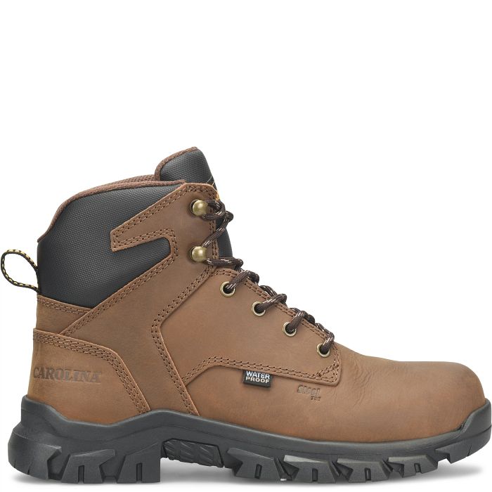 Carolina Boots Men's Gruntz 6" Soft Toe Waterproof Work Boot - Dark Brown