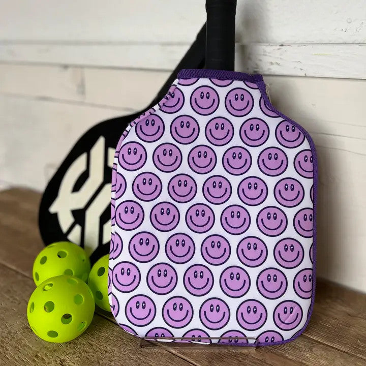 Taylor Gray The Happy Purple Pickleball Paddle Cover