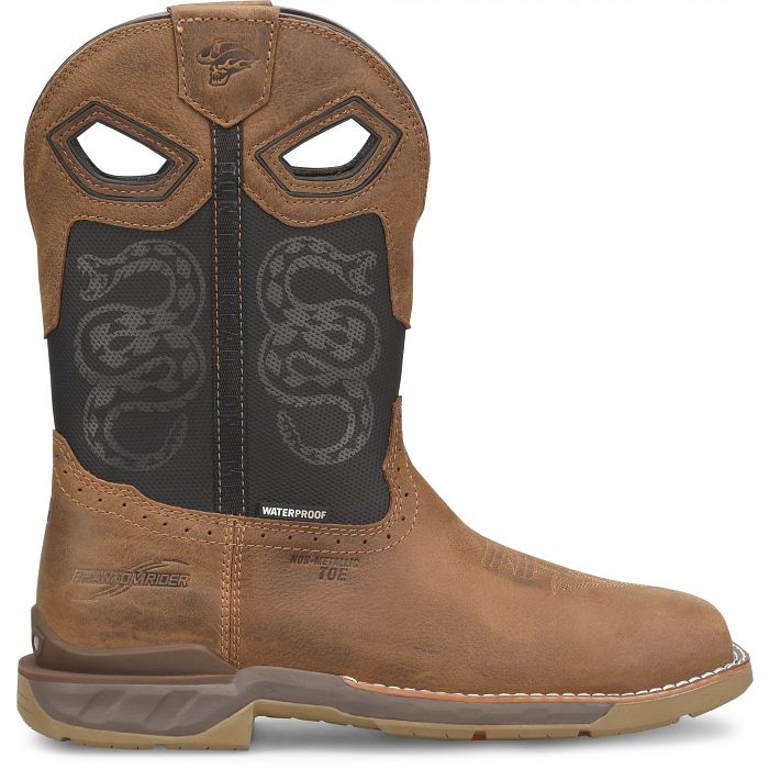 Double H Men's Serpentine Comp Toe Western Boot - Black