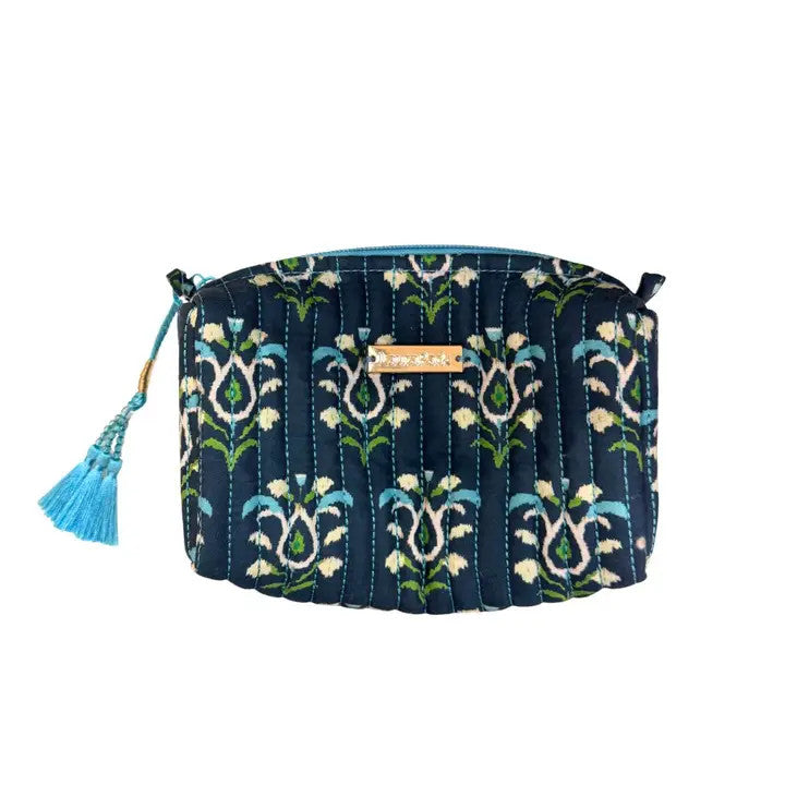 Laura Park Rosemary Indigo Signature Small Cosmetic Bag