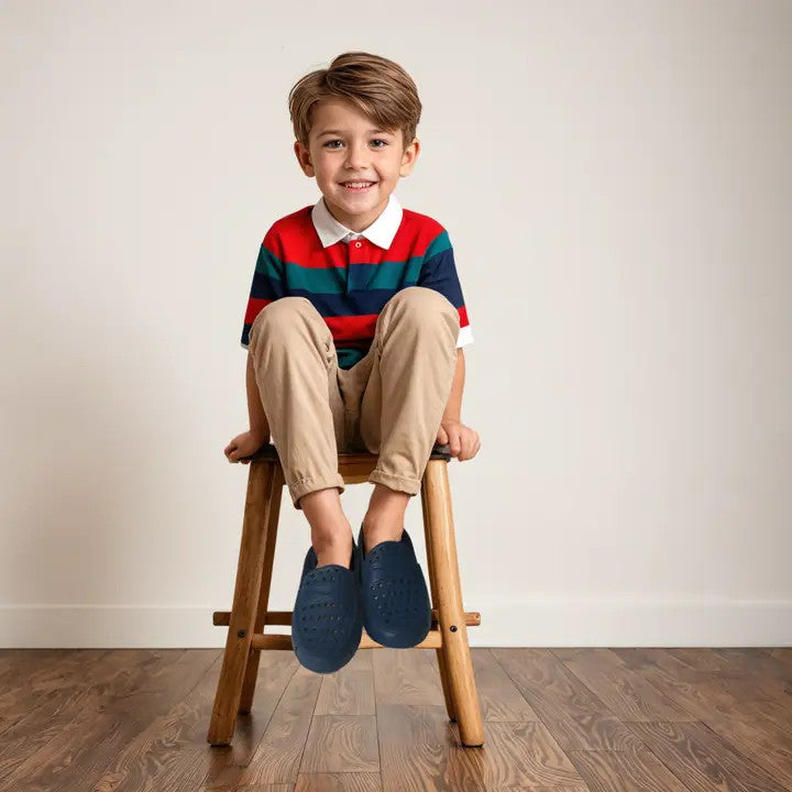 Floafers Kids Prodigy Driver - Navy Peony/Bright White
