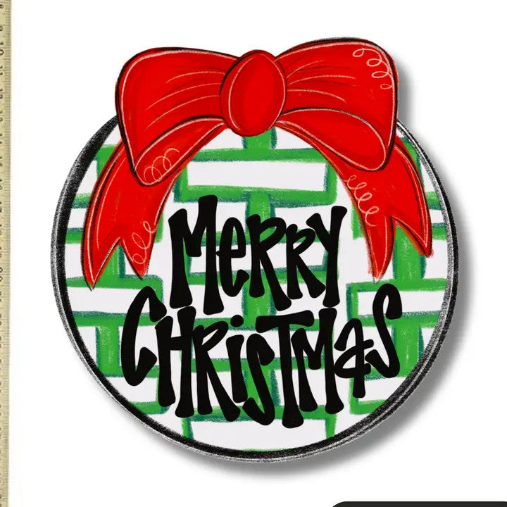 DK Designs Red Bow Merry Christmas Mini