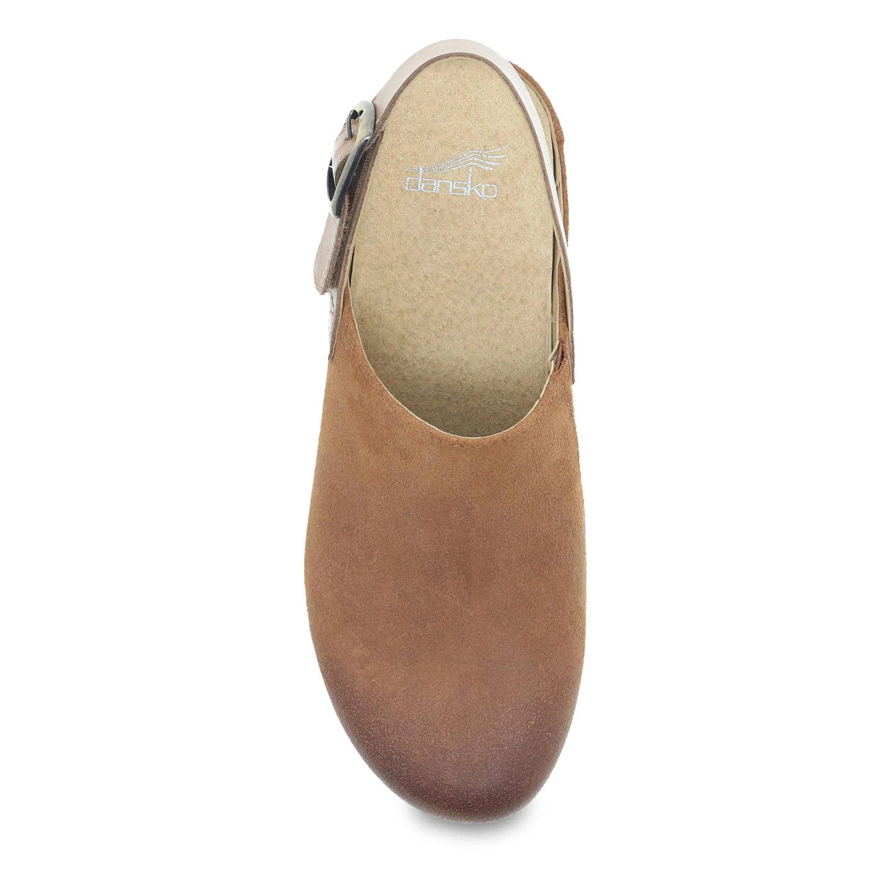 Dansko Merrin Tan Burnished Suede Clogs