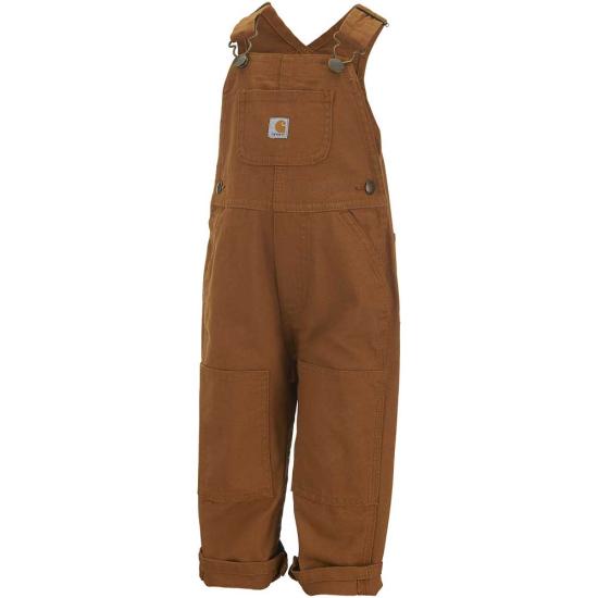 Carhartt Boys Loose Fit Canvas Bib Overall - Carhartt Brown