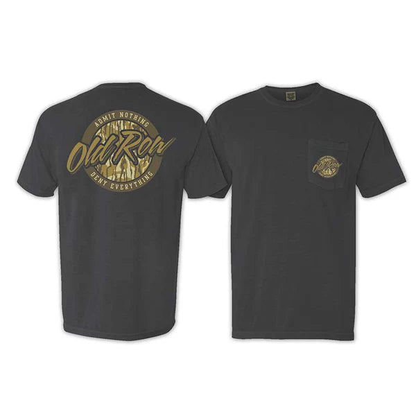 Old Row 80's Camo Pocket Tee - Charcoal
