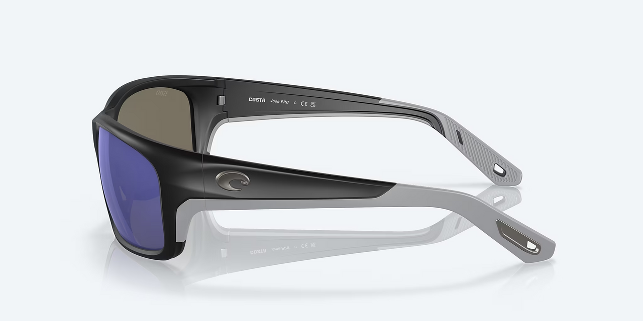 Costa del Mar Jose Pro - Black with Blue Mirror Polarized Glass