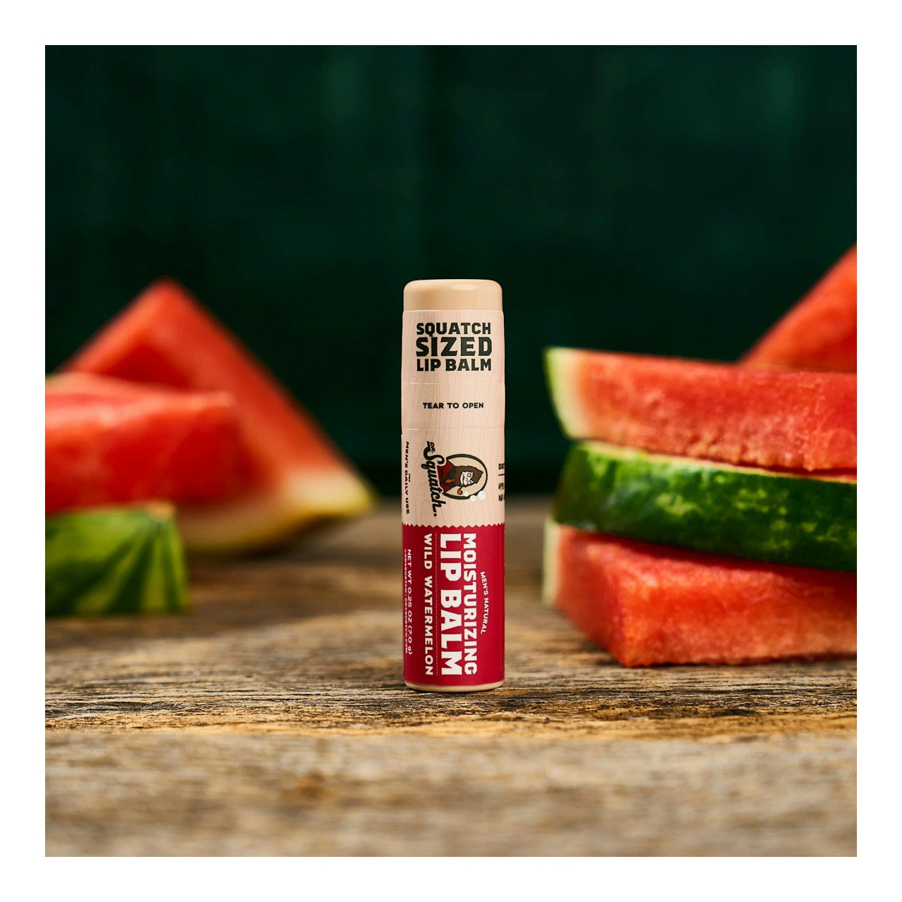 Dr. Squatch Men's Natural Moisturizing Lip Balm - Wild Watermelon