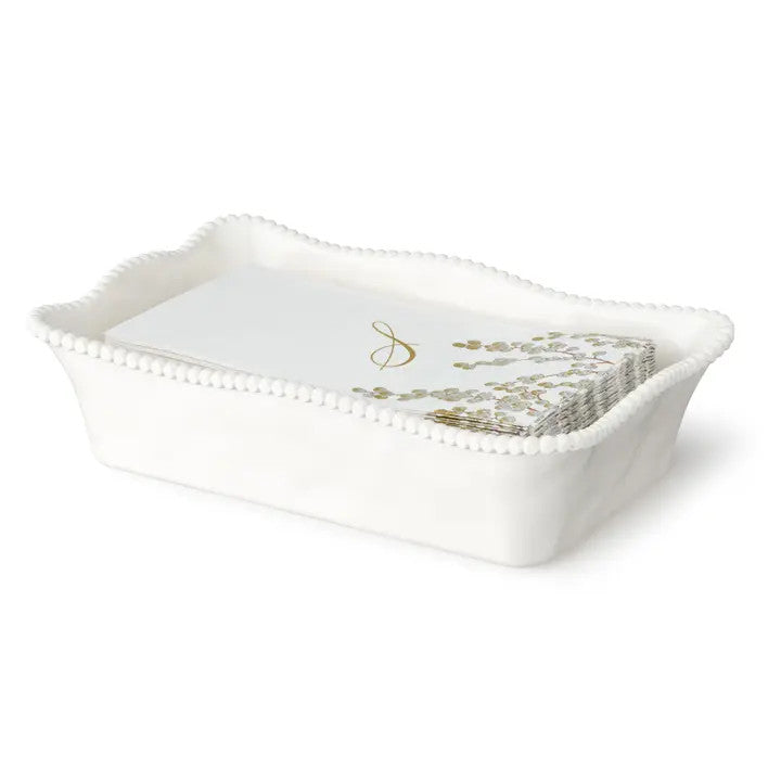 Certified International Perlette Cream Guest Napkin Holder