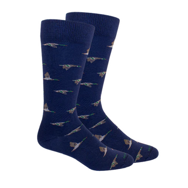 Brown Dog “Mallard” Crew Socks - Insignia Blue