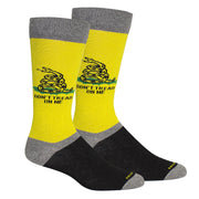 Brown Dog Socks Don't Tread on Me