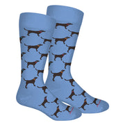 Brown Dog Labs Socks - Della Blue