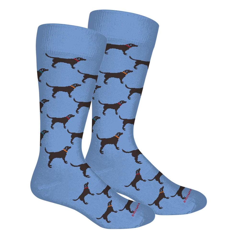 Brown Dog Labs Socks - Della Blue