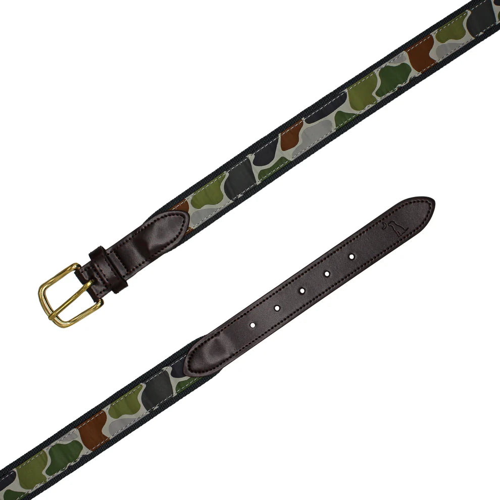 Local Boy Men's Ribbon Belt - Forest Camo