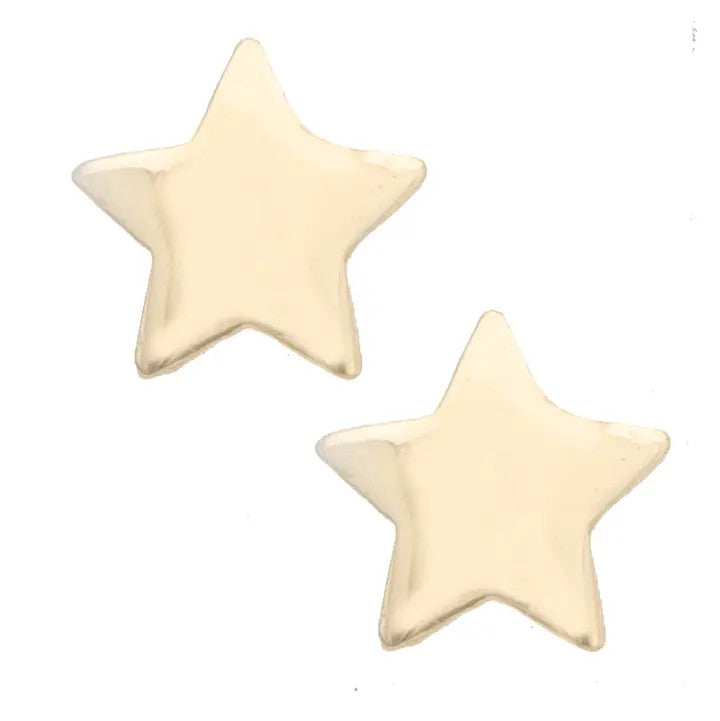 Canvas Classic Star Stud Earrings - Shiny Gold