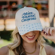 Katydid Women's Make Heaven Crowded Vintage Trucker Hat - Light Blue