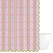 Laura Park Rosemary Stripe Pink Shower Curtain