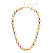 Canvas Blakely Statement Ball Bead Necklace - Rainbow Multi