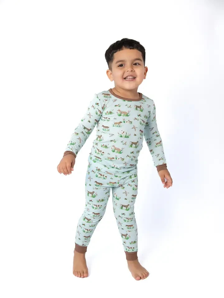 Goosies Toddler Boys Delta Bird Hunting Dogs Toddler PJs