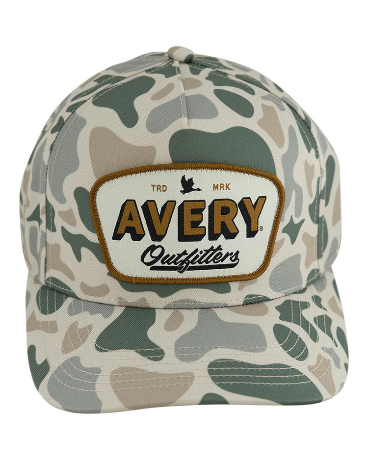 Avery Men's Duck Camo Patch Hat - Khaki