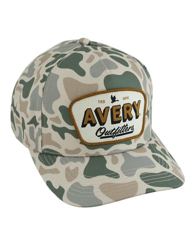 Avery Men's Duck Camo Patch Hat - Khaki