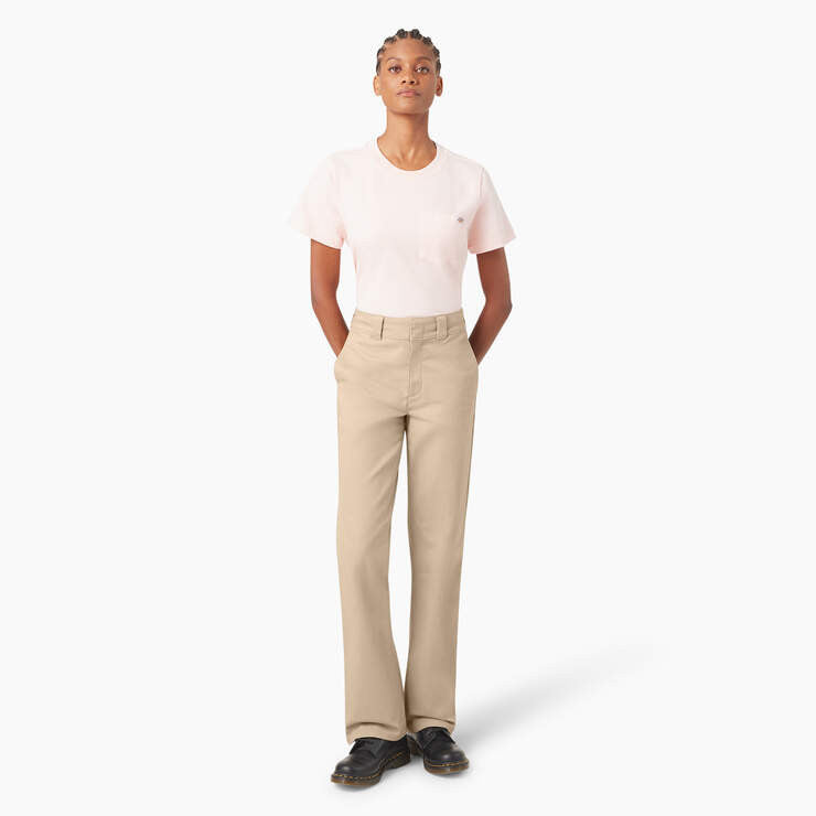 Dickies Women's Super Flex Bootcut Work Pants - Desert Sand