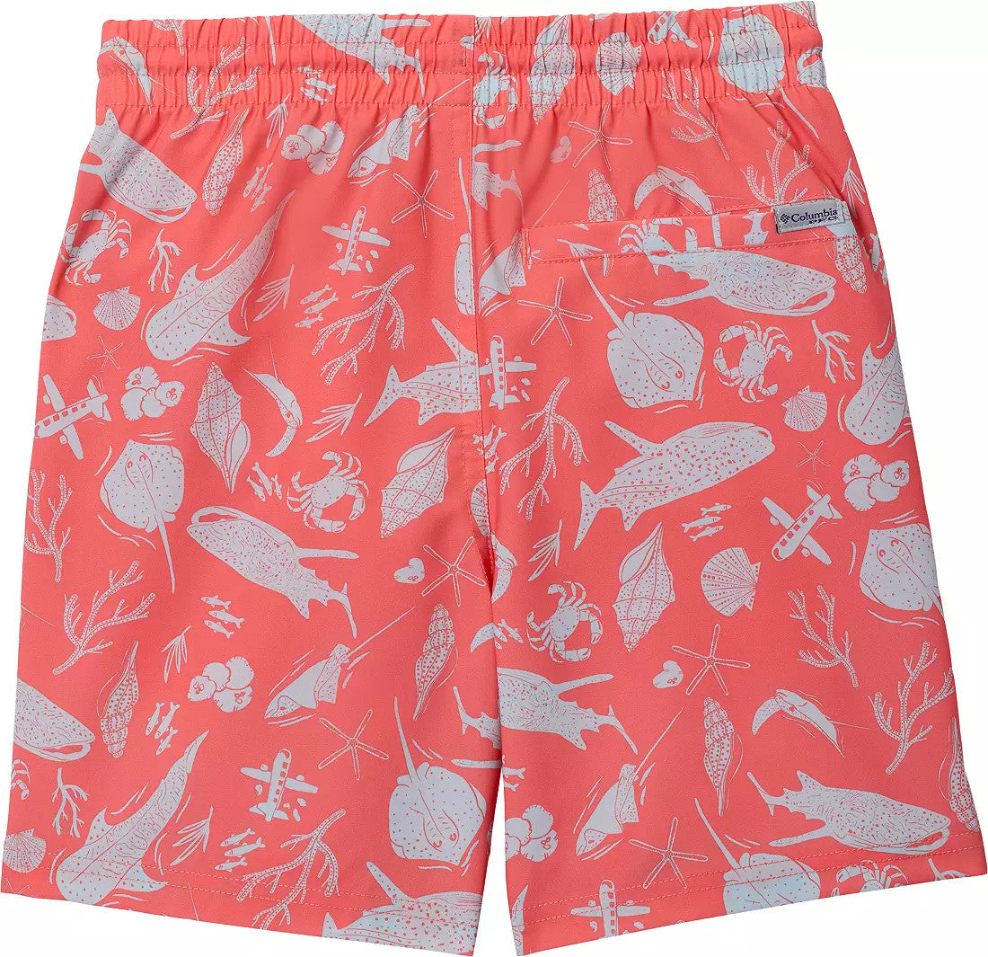 Columbia Boys' PFG Rambler Printed Water Shorts - Melonade Undersea