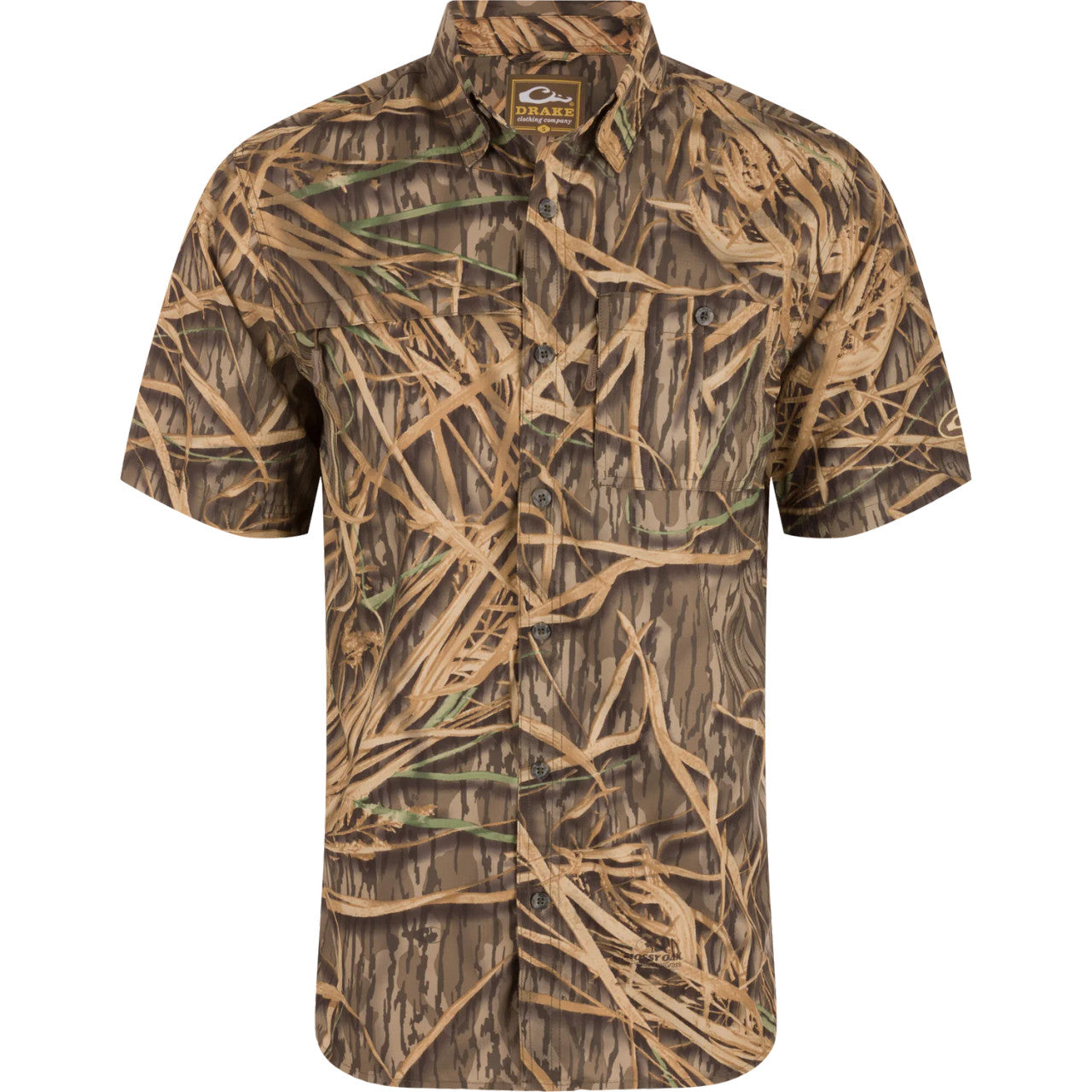 Drake 8-Shot Flyweight S/S Shirt - Shadow Grass