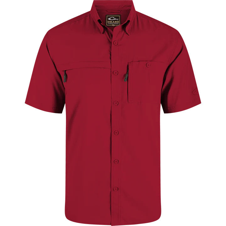 Drake 8-Shot Flyweight S/S Shirt - Chili Pepper Red