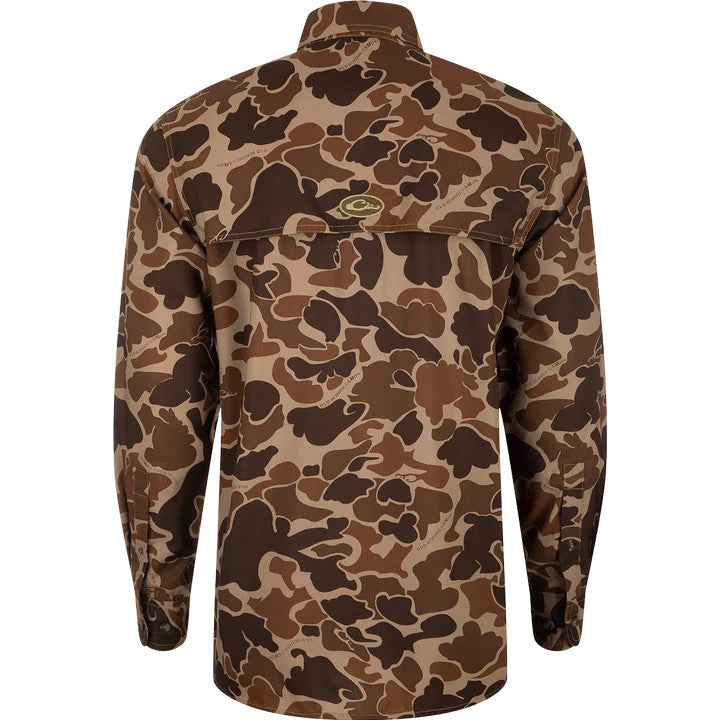 Drake 8-Shot Flyweight L/S Shirt - Old School