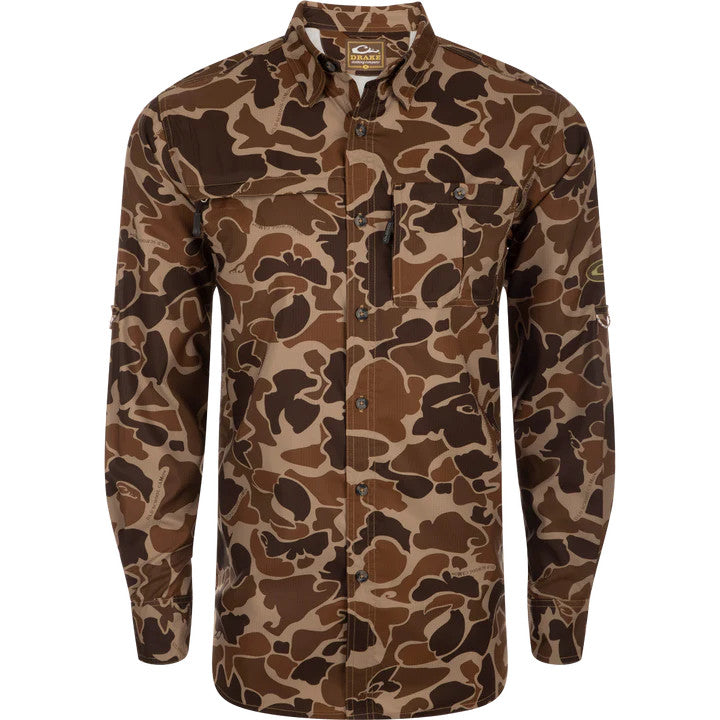 Drake 8-Shot Flyweight L/S Shirt - Old School