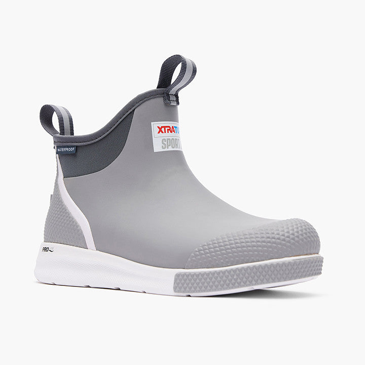 XTATUF Men's 6 Inch Ankle Deck Boot Sport - Grey