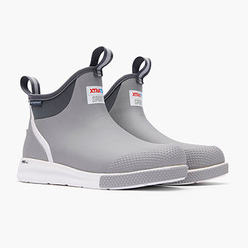 XTATUF Men's 6 Inch Ankle Deck Boot Sport - Grey