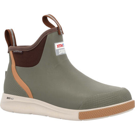 XTATUF Men's 6 Inch Ankle Deck Boot Sport - Olive